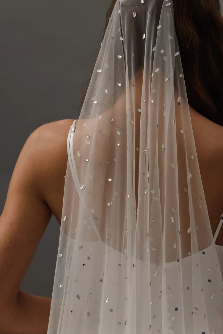 V013 Rhinestone Wedding Veil - CBB Market