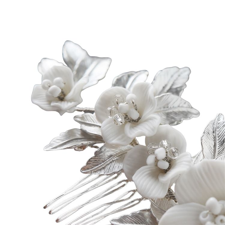 Elegant Bridal Hair Comb With Flowers/CBB Market - CBB Market 