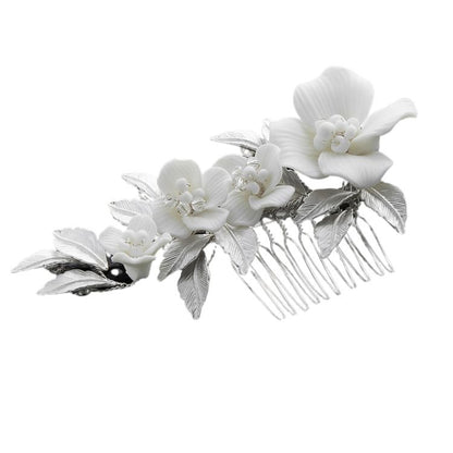 Elegant Bridal Hair Comb With Flowers/CBB Market - CBB Market 