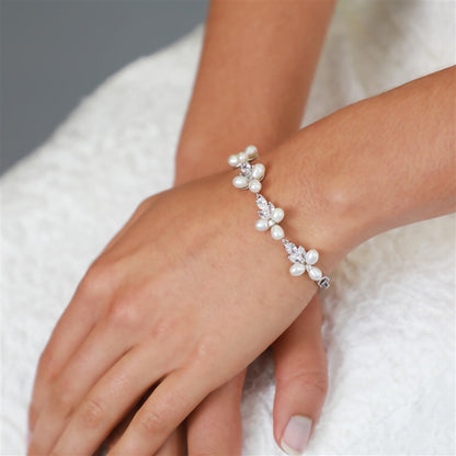 Bridal Bracelet With Pearls - CBB Market 